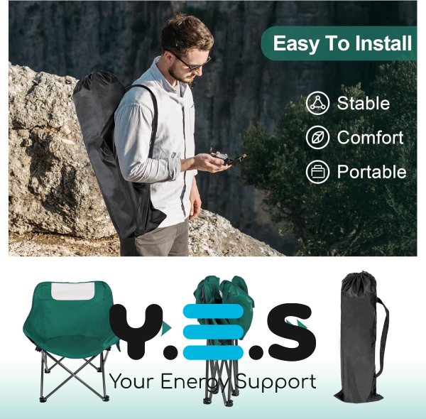 Туристичне складане крісло «Павук» міцне, укріплений каркас, підлокітники, чохол