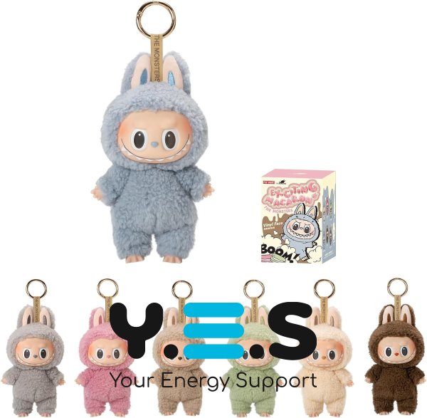 М’який брелок-монстр Labubu у Blind Box (коробка-сюрприз) • іграшка-сюрприз POP MART Original