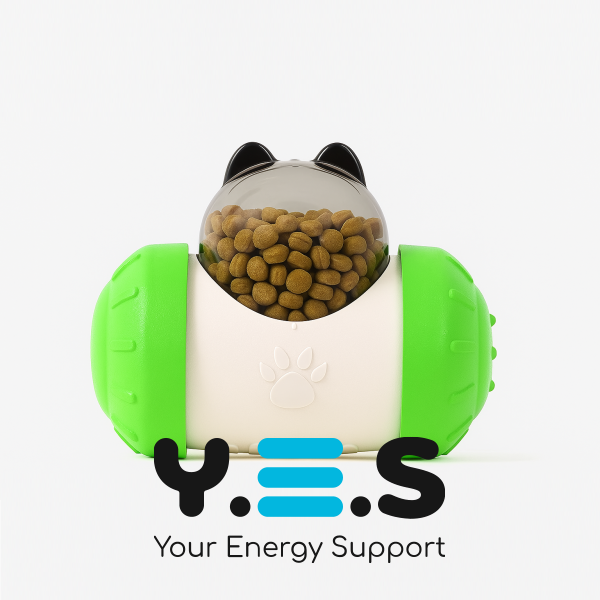 Інтерактивна годівниця-іграшка для собак і котів LY-732: розумний тумблер-дозатор для повільного годування та розвитку