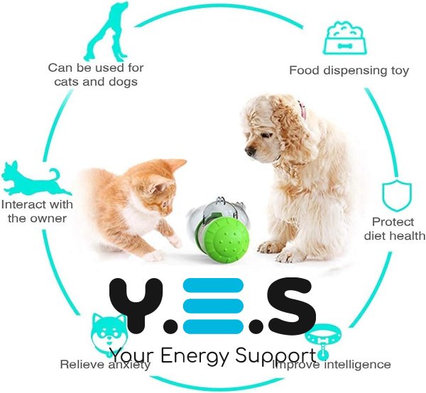 Інтерактивна годівниця-іграшка для собак і котів LY-732: розумний тумблер-дозатор для повільного годування та розвитку