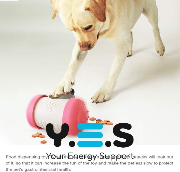 Інтерактивна годівниця-іграшка для собак і котів LY-732: розумний тумблер-дозатор для повільного годування та розвитку