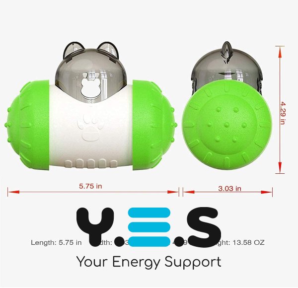 Інтерактивна годівниця-іграшка для собак і котів LY-732: розумний тумблер-дозатор для повільного годування та розвитку