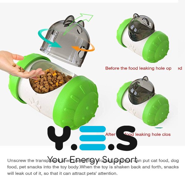 Інтерактивна годівниця-іграшка для собак і котів LY-732: розумний тумблер-дозатор для повільного годування та розвитку