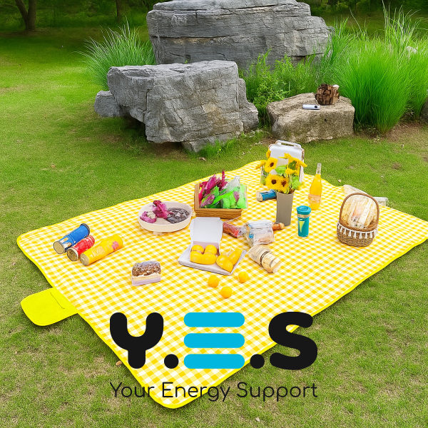 Складаний водонепроникний килимок-сумка для пікніка/пляжу 200×150 см, ПВХ покриття, захист від вологи