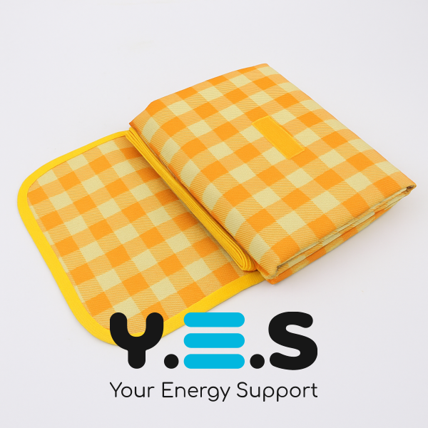 Складаний водонепроникний килимок для пікніка 200×200 см — пляжний туристичний, сумка, ПВХ-покриття, захист від вологи