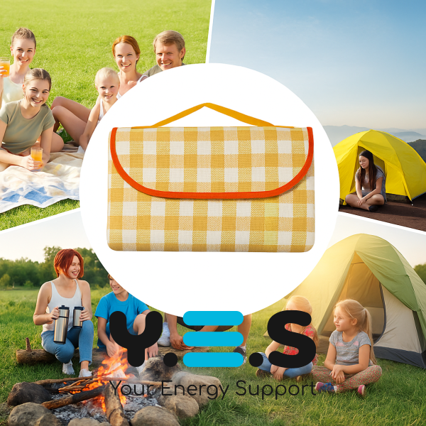 Складаний водонепроникний килимок для пікніка 150×100 см, пляжний туристичний килимок-сумка з ПВХ покриттям