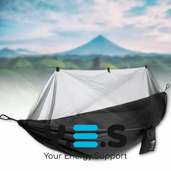 Туристичний підвісний гамак-кокон з москітною сіткою 220×120 см для кемпінгу та походів
