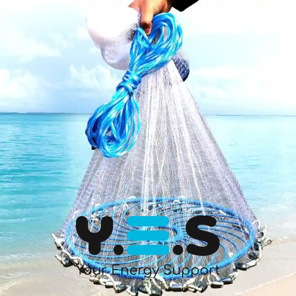 Кастингова сітка-парашут «Американка» для аматорської й спортивної риболовлі, Ø 6,6 м