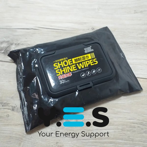Вологі серветки для блиску та догляду за взуттям Shoe Shine Wipes, 80 шт.