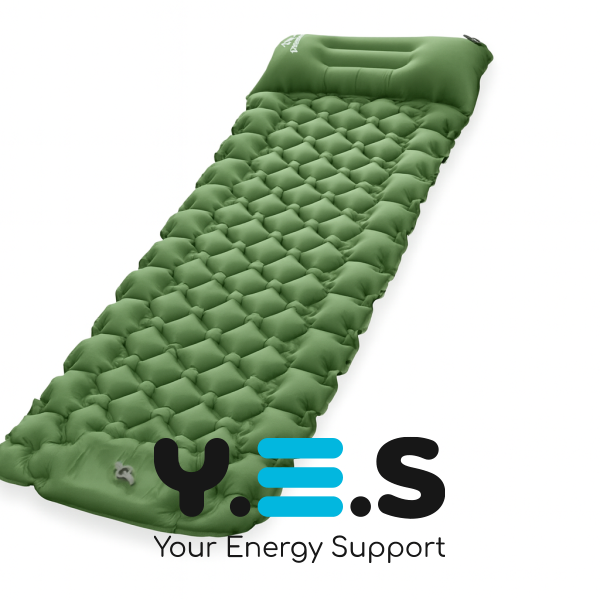 Надувний туристичний матрац 190×60 см — легкий компактний для кемпінгу та відпочинку на природі