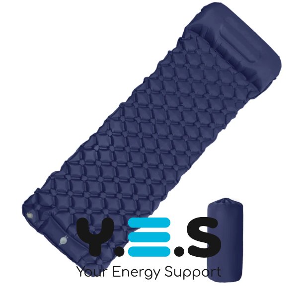 Надувний туристичний матрац 190×60 см — легкий компактний для кемпінгу та відпочинку на природі