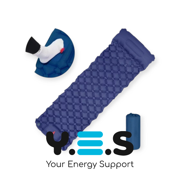 Надувний туристичний матрац 190×60 см — легкий компактний для кемпінгу та відпочинку на природі