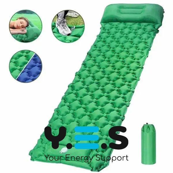 Надувний туристичний матрац 190×60 см — легкий компактний для кемпінгу та відпочинку на природі