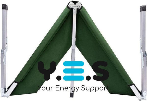 Туристичне розкладне ліжко-розкладачка 190×62×42 см, навантаження до 120 кг для кемпінгу та відпочинку