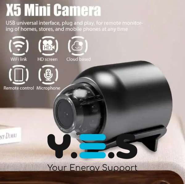 Бездротова міні-камера X5 Mini Wi‑Fi FullHD IP з датчиком руху для відеоспостереження