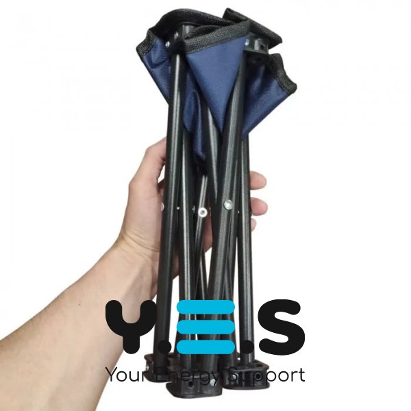 Складаний кемпінговий стілець Mazza • легкий туристичний без спинки для риболовлі та пікніка