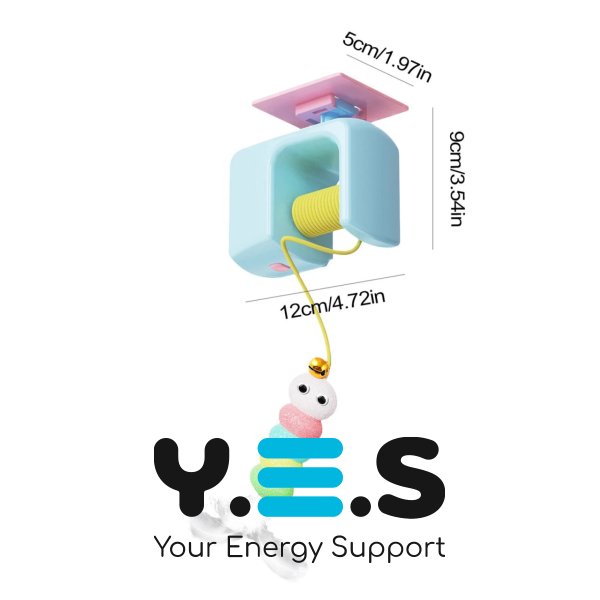 Інтерактивна іграшка для котів Pet Toy Ball 1490 на присосці з автоматичним рухом