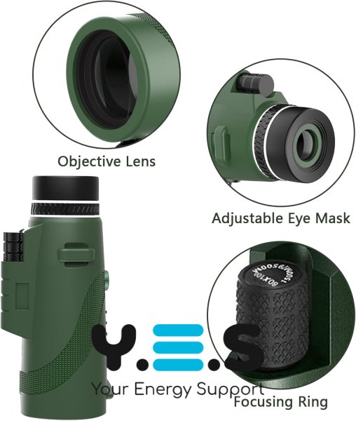 Монокуляр BEDELL 40x60 компактний з чохлом для спостережень у місті та на природі