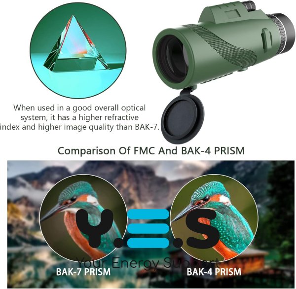 Монокуляр BEDELL 40x60 компактний з чохлом для спостережень у місті та на природі