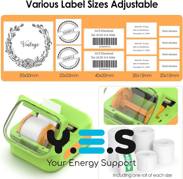 Портативний міні термопринтер без чорнил для наклейок і етикеток B-3