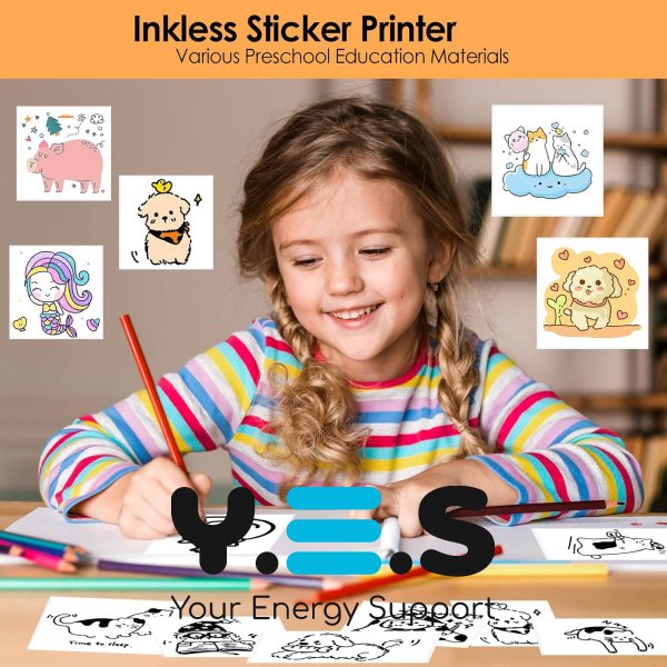 Портативний міні термопринтер без чорнил для наклейок і етикеток B-3