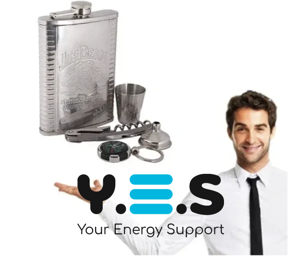 Подарунковий чоловічий набір XL-5508: фляга, компас і мультиніж для туризму та відпочинку