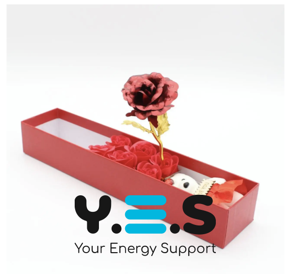 Подарункова коробка: троянди та ведмедик, квітковий набір із мила