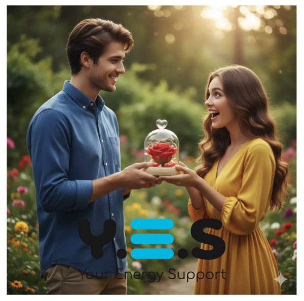 Бутон троянди в колбі під куполом — романтичний подарунок і стильний декор