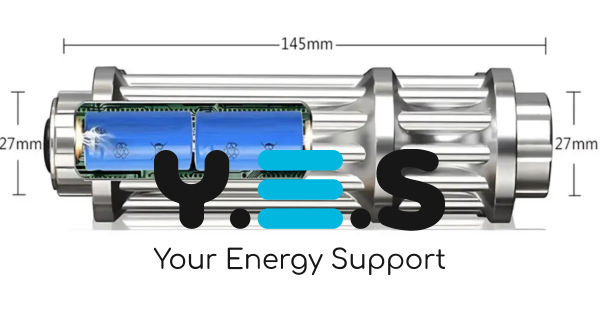 Синя лазерна указка Laser B017 445 нм з 5 насадками у кейсі