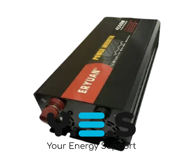 Інвертор AGM 12V→220V 4500W з чистою синусоїдою, LCD-дисплеєм та захистом