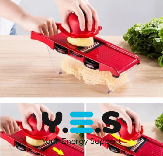 Овочерізка Mandoline Slicer 6в1: мультислайсер-тертка для овочів і фруктів з контейнером