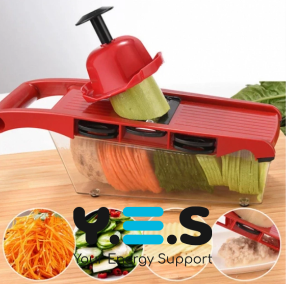 Овочерізка Mandoline Slicer 6в1: мультислайсер-тертка для овочів і фруктів з контейнером