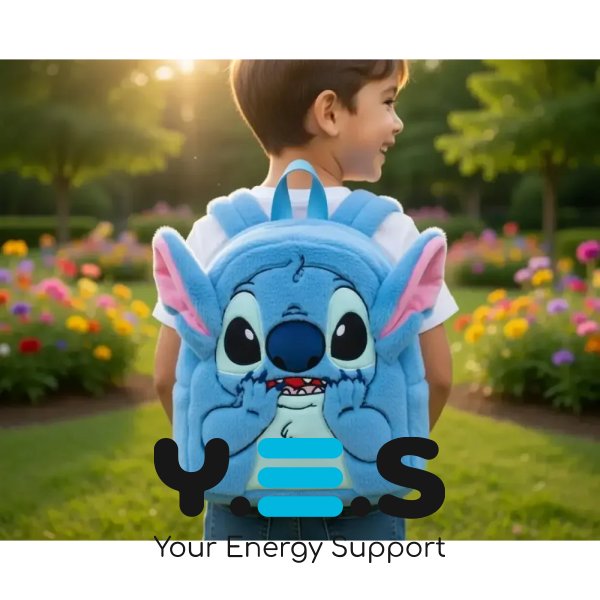 Дитячий плюшевий м’який рюкзак Stitch Lilo з вушками для садка, прогулянок і подарунка