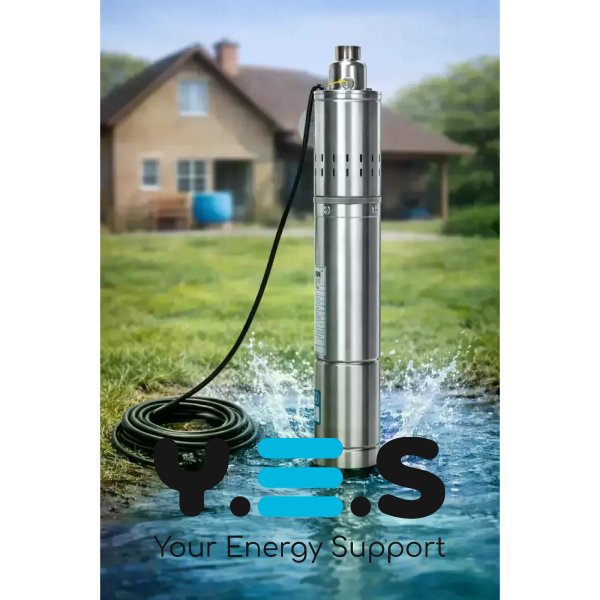 Занурювальний шнековий насос для свердловини Screw Pump 4QGD2, 1500W, напір 120 м, водопостачання дому/дачі