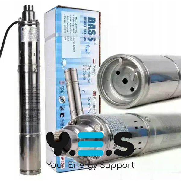 Занурювальний шнековий насос для свердловини Screw Pump 4QGD2, 1500W, напір 120 м, водопостачання дому/дачі