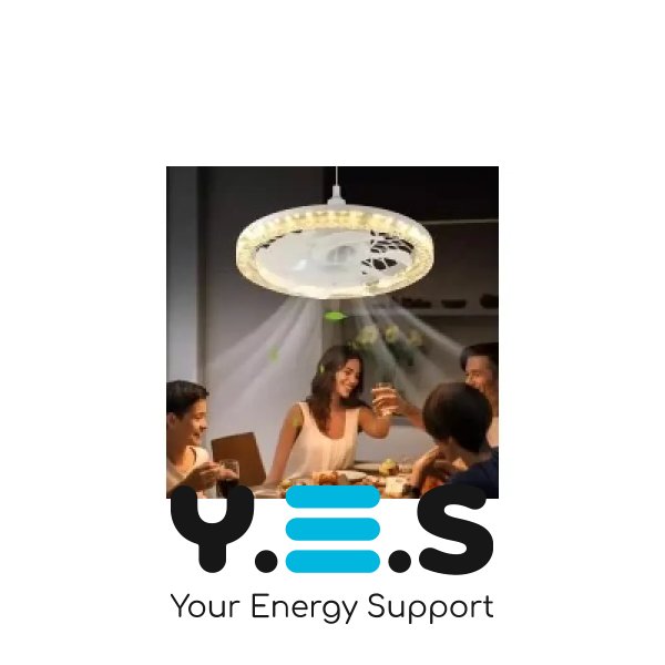 LED лампа-вентилятор AY1035 E27 для стелі: дім, кухня, дача, кімната