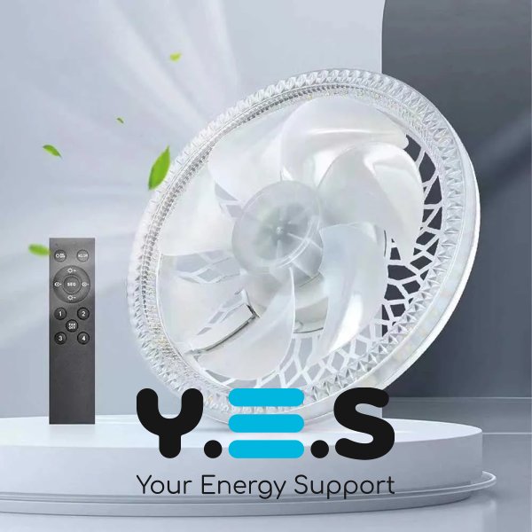 LED лампа-вентилятор AY1035 E27 для стелі: дім, кухня, дача, кімната