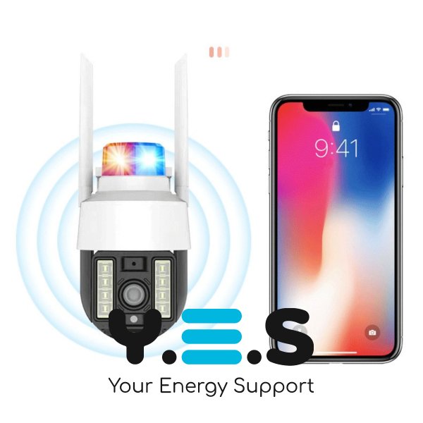 Вулична PTZ камера A15 Wi‑Fi/4G з ліхтарем‑мигалкою, нічним баченням і датчиком руху, зі смартфона