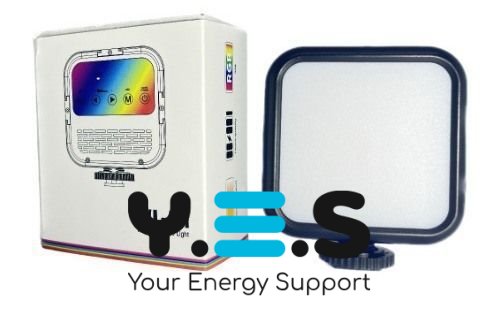 LED RGB лампа WR-R1 зі тримачем для телефону, студійне накамерне світло 3000–7000K