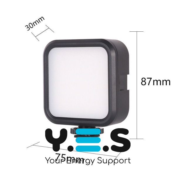 LED RGB лампа WR-R1 зі тримачем для телефону, студійне накамерне світло 3000–7000K