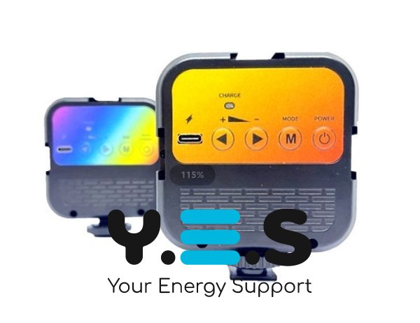 LED RGB лампа WR-R1 зі тримачем для телефону, студійне накамерне світло 3000–7000K