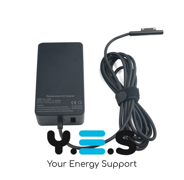 Блок живлення для Microsoft Surface Pro 4-X/Laptop 1-5/Go 1-4/Laptop Go 1-3 15V 4A 65W