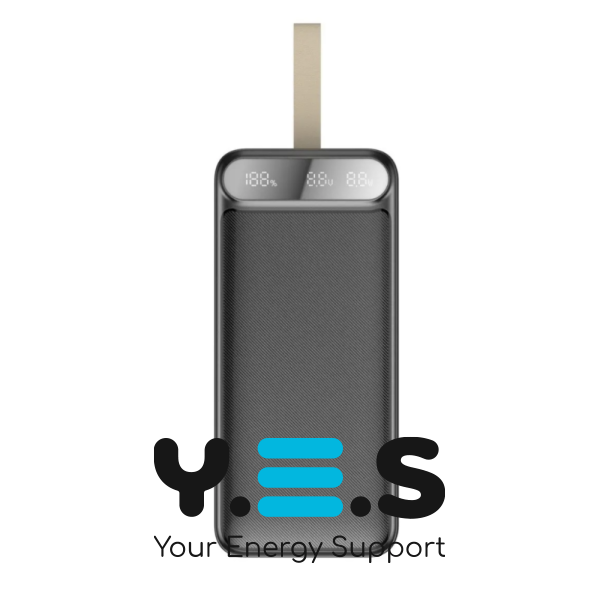 Повербанк AWEI P101K 100000 mAh 22.5W з дисплеєм і LED-ліхтариком