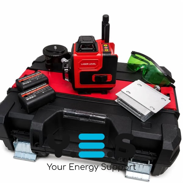 Акумуляторний лазерний нівелір KRAFFTEC 4D (16 ліній) Bluetooth, самовирівнювання, зі штативом