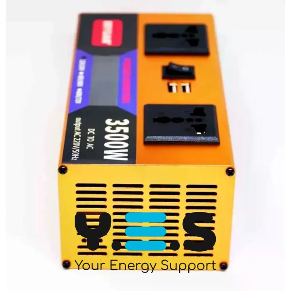 Інвертор LCD SMART 3500W 12/24V→220V для акумулятора, дому, авто та резервного живлення