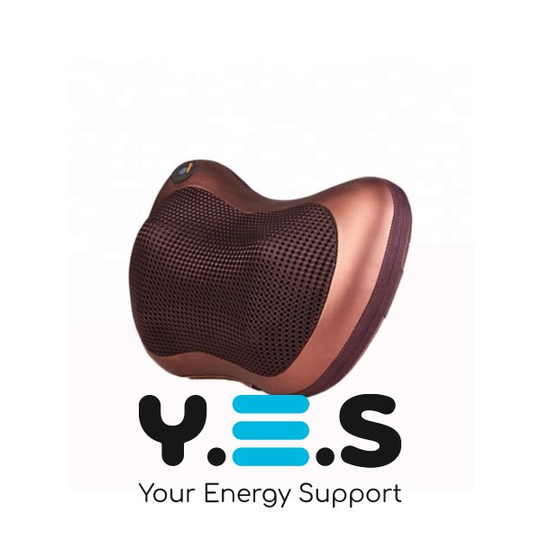 Масажна роликова подушка для шиї та спини Massage Pillow з інфрачервоним прогріванням