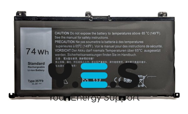 Акумулятор Dell Inspiron 15 7559/7566/7567/7759, 11.1V 74Wh (357F9)