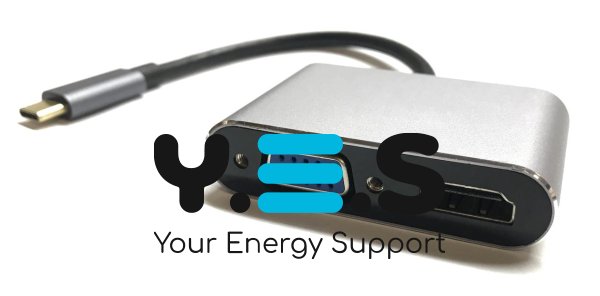 Конвертер USB Type‑C→HDMI/VGA для MacBook iMac, підтримка MHL
