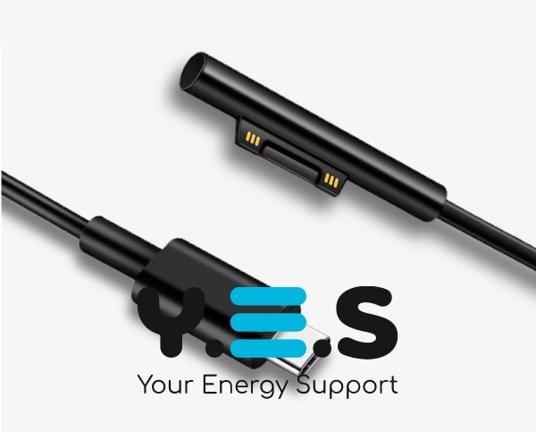 Зарядний кабель USB‑C PD 15V для Microsoft Surface Pro 3/4/5/6 та Surface Book 1/2