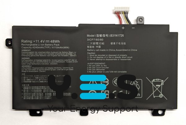 Акумуляторна батарея для ASUS TUF Gaming FX505DY/DT/DD/DU/DV, G531GT/G731GT, FX506II/LI/LU
